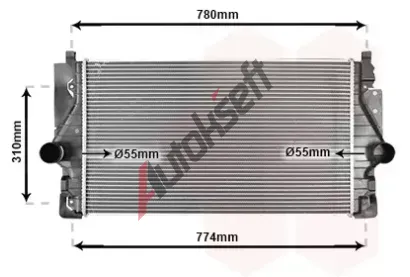 VAN WEZEL Chladi vzduchu intercooler VAW 58004246, 58004246