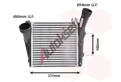 VAN WEZEL Chladi vzduchu intercooler VAW 58004263, 58004263