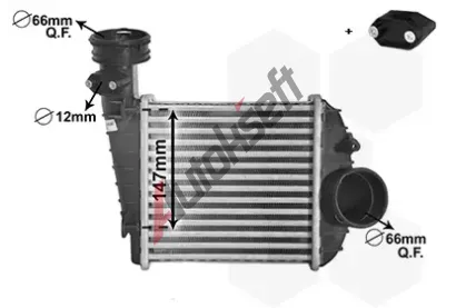 VAN WEZEL Chladi vzduchu intercooler VAW 58004360, 58004360