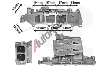 VAN WEZEL Chladi vzduchu intercooler VAW 58004361, 58004361