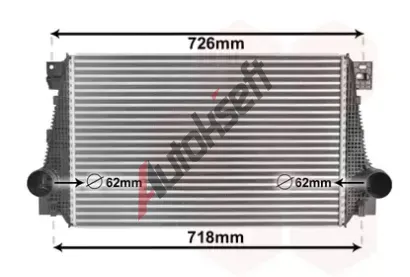 VAN WEZEL Chladič vzduchu intercooler VAW 58004371, 58004371  VAN WEZEL Chladič vzduchu intercooler VAW 58004371, 58004371