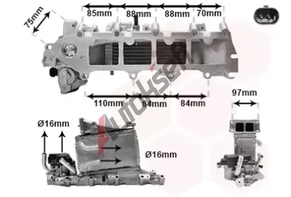 VAN WEZEL Chladi vzduchu intercooler VAW 58004376, 58004376