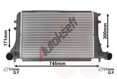 VAN WEZEL Chladi vzduchu intercooler VAW 58004377, 58004377