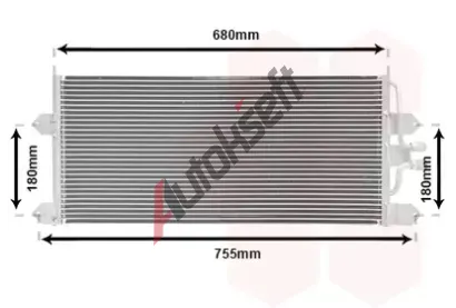 VAN WEZEL Kondenztor - klimatizace VAW 58005145, 58005145