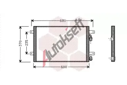 VAN WEZEL Kondenztor - klimatizace VAW 58005153, 58005153