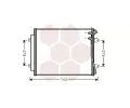 Kondenztor klimatizace VAN WEZEL ‐ VAW 58005226
