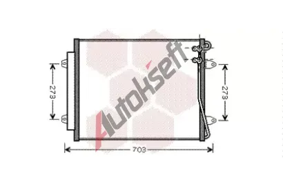 VAN WEZEL Kondenztor - klimatizace VAW 58005226, 58005226