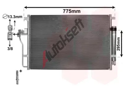 VAN WEZEL Kondenztor klimatizace VAW 58005277, 58005277