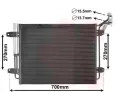 Kondenztor klimatizace VAN WEZEL ‐ VAW 58005291