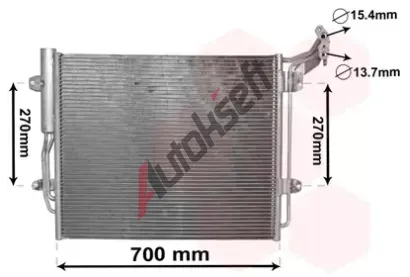 VAN WEZEL Kondenztor klimatizace VAW 58005324, 58005324