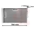 Kondenztor klimatizace VAN WEZEL ‐ VAW 58005334