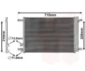 Kondenztor klimatizace VAN WEZEL ‐ VAW 58005335
