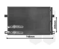 Kondenztor klimatizace VAN WEZEL ‐ VAW 58005369