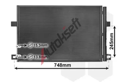 VAN WEZEL Kondenztor klimatizace *** IR PLUS *** VAW 58005369, 58005369