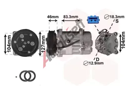 VAN WEZEL Kompresor - klimatizace VAW 5800K050, 5800K050