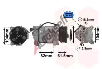 VAN WEZEL Kompresor klimatizace VAW 5800K167, 5800K167  VAN WEZEL Kompresor klimatizace VAW 5800K167, 5800K167