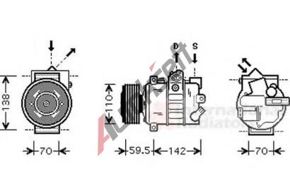 VAN WEZEL Kompresor - klimatizace VAW 5800K220, 5800K220