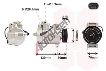 VAN WEZEL Kompresor klimatizace VAW 5800K356, 5800K356