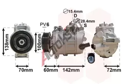 VAN WEZEL Kompresor klimatizace VAW 5800K386, 5800K386