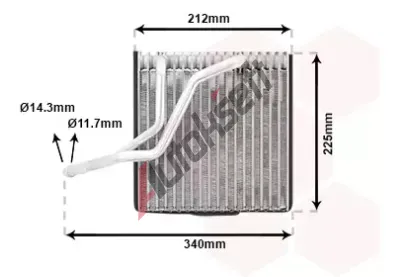 VAN WEZEL Vparnk - klimatizace VAW 5800V030, 5800V030