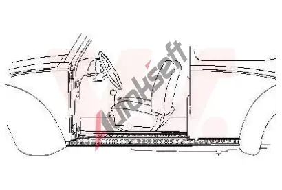 VAN WEZEL Práh dveří VAW 5801.05, 5801.05  VAN WEZEL Práh dveří VAW 5801.05, 5801.05