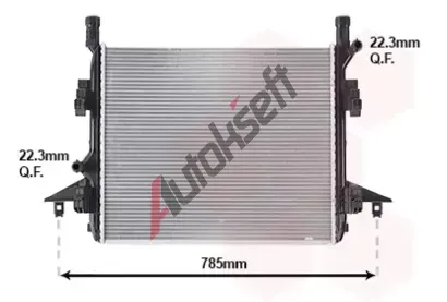 VAN WEZEL Chladi vody VAW 58012736, 58012736