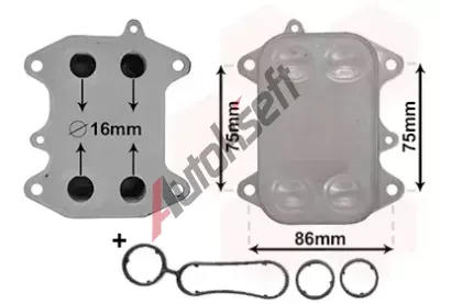 VAN WEZEL Chladi oleje VAW 58013700, 58013700