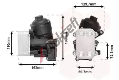 VAN WEZEL Chladi oleje VAW 58013720, 58013720