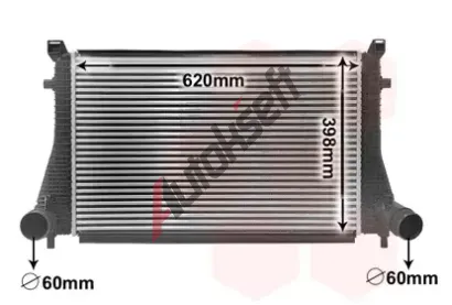 VAN WEZEL Chladi vzduchu intercooler VAW 58014702, 58014702
