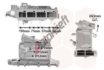 VAN WEZEL Chladi vzduchu intercooler VAW 58014712, 58014712