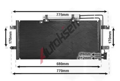 VAN WEZEL Kondenztor klimatizace VAW 58015195, 58015195