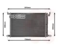 Kondenz�tor klimatizace&nbsp;VAN WEZEL&nbsp;&dash;&nbsp;VAW 58015705