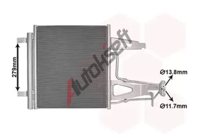 VAN WEZEL Kondenz�tor klimatizace VAW 58015708, 58015708