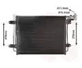 Kondenztor klimatizace VAN WEZEL ‐ VAW 58015713