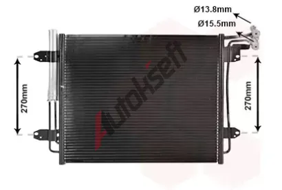 VAN WEZEL Kondenztor klimatizace VAW 58015713, 58015713