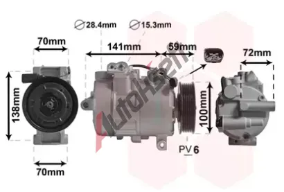 VAN WEZEL Kompresor klimatizace VAW 5801K701, 5801K701