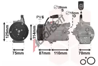 VAN WEZEL Kompresor klimatizace *** IR PLUS *** VAW 5801K705, 5801K705