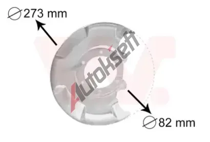 VAN WEZEL Ochrann plech proti rozstikovn - brzdov kotou VAW 5810371, 5810371