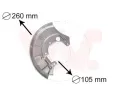Ochrann plech proti neistotm brzdovho kotoue VAN WEZEL ‐ VAW 5812372