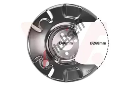 VAN WEZEL Ochrann plech proti neistotm brzdovho kotoue VAW 5812373, 5812373