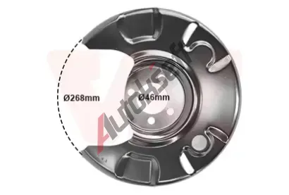 VAN WEZEL Ochrann plech proti neistotm brzdovho kotoue VAW 5812374, 5812374