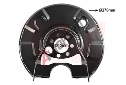 VAN WEZEL Ochrann plech proti neistotm brzdovho kotoue VAW 5813373, 5813373