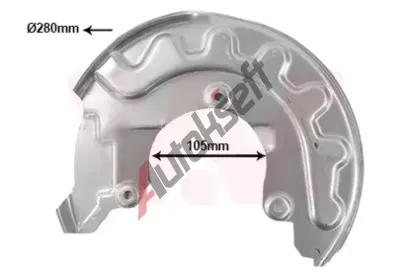 VAN WEZEL Ochrann plech proti neistotm brzdovho kotoue VAW 5814372, 5814372
