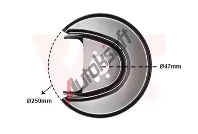 VAN WEZEL Ochrann plech proti neistotm brzdovho kotoue VAW 5814373, 5814373