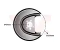 VAN WEZEL Ochrann plech proti neistotm brzdovho kotoue ‐ VAW 5814374