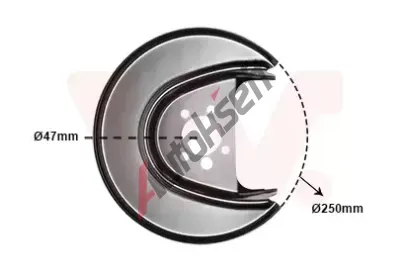 VAN WEZEL Ochrann plech proti neistotm brzdovho kotoue VAW 5814374, 5814374