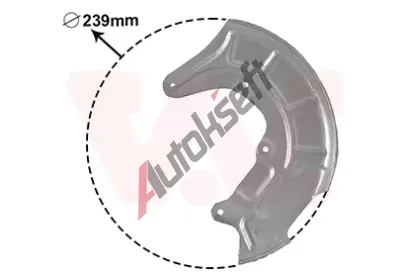 VAN WEZEL Ochrann� plech proti ne�istot�m brzdov�ho kotou�e VAW 5817371, 5817371