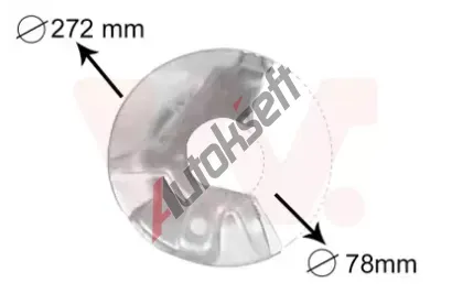 VAN WEZEL Ochrann plech proti rozstikovn - brzdov kotou VAW 5823371, 5823371