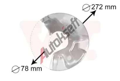 VAN WEZEL Ochrann plech proti rozstikovn - brzdov kotou VAW 5823372, 5823372