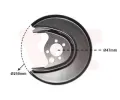 Ochrann plech proti neistotm brzdovho kotoue VAN WEZEL ‐ VAW 5824373